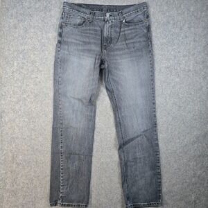 Levis 541 Jeans Mens 34x34 Gray Athletic Tapered Zip Fly Stretch Denim Faded